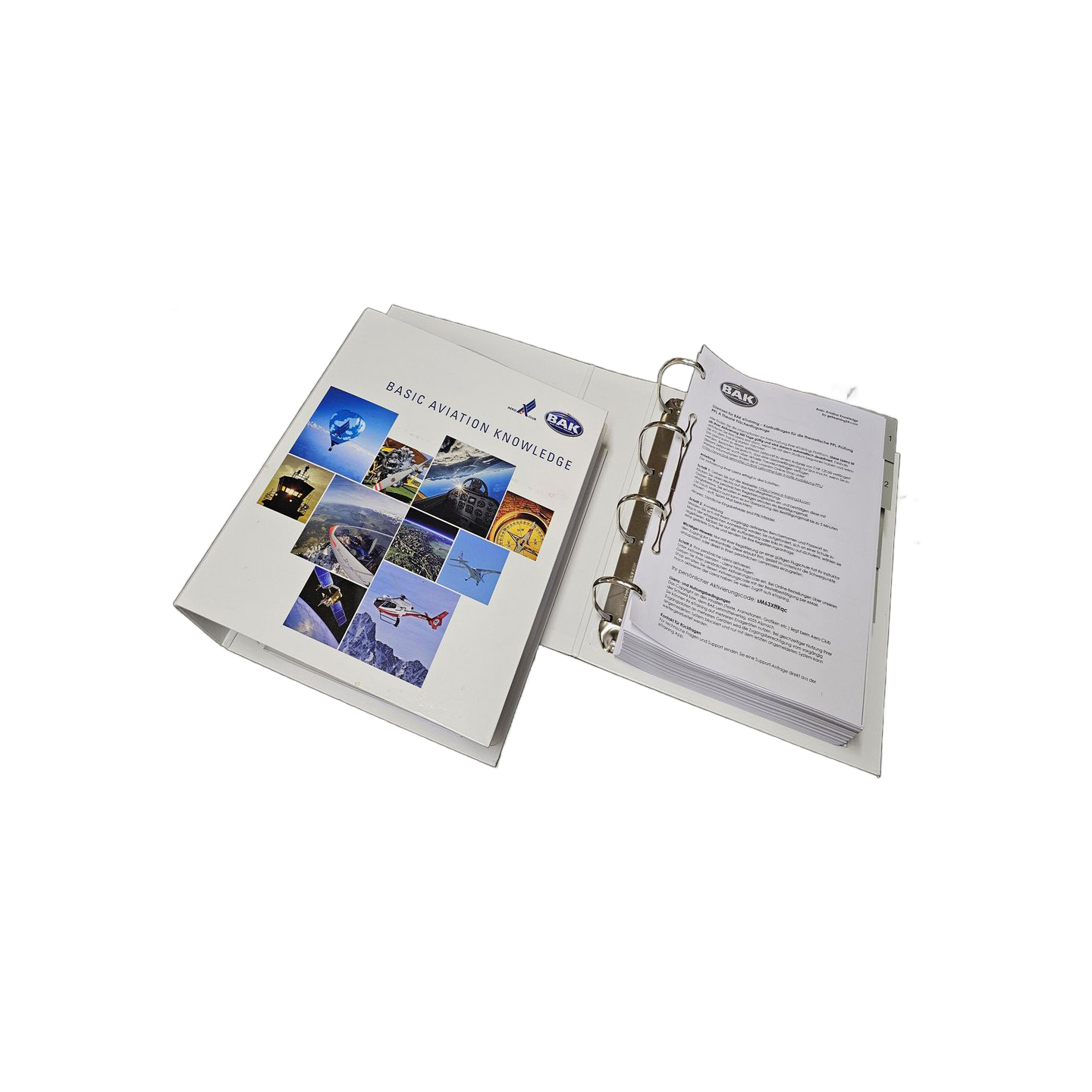 PPL(A) Training Folder BAK German - Book Edition with e-Training License incl. eBook Bundle