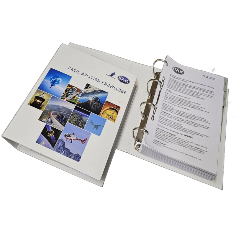 PPL(A) Sammelordner BAK französisch - Buchausgabe inkl. e-Training Lizenz