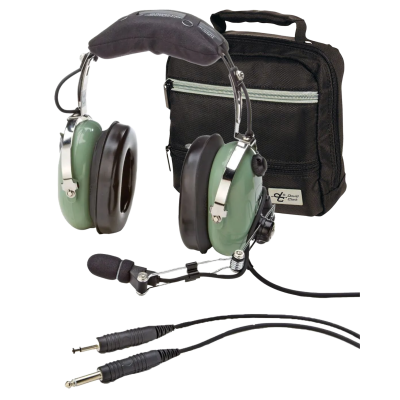 David Clark H10-30 Headset - PJ-Stecker, gerades Kabel, passiv (Inkl. Tasche)