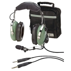 David Clark H10-30 Headset - Twin Plugs, Straight Cord, passive (Incl. Bag)
