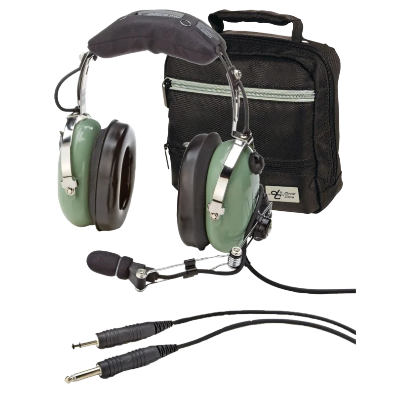 David Clark H10-30 Headset - PJ-Stecker, gerades Kabel, passiv (Inkl. Tasche)