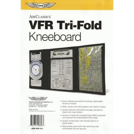 ASA Tri-Fold VFR Kniebrett
