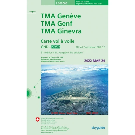 2025 - Segelflugkarte Schweiz 1:300 000